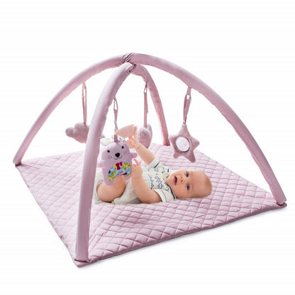 Saltea de activitati cu bara jucarii BabyJem Soft Cotton