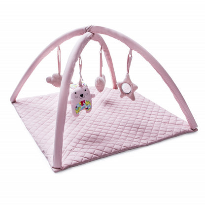 Saltea de activitati cu bara jucarii BabyJem Soft Cotton