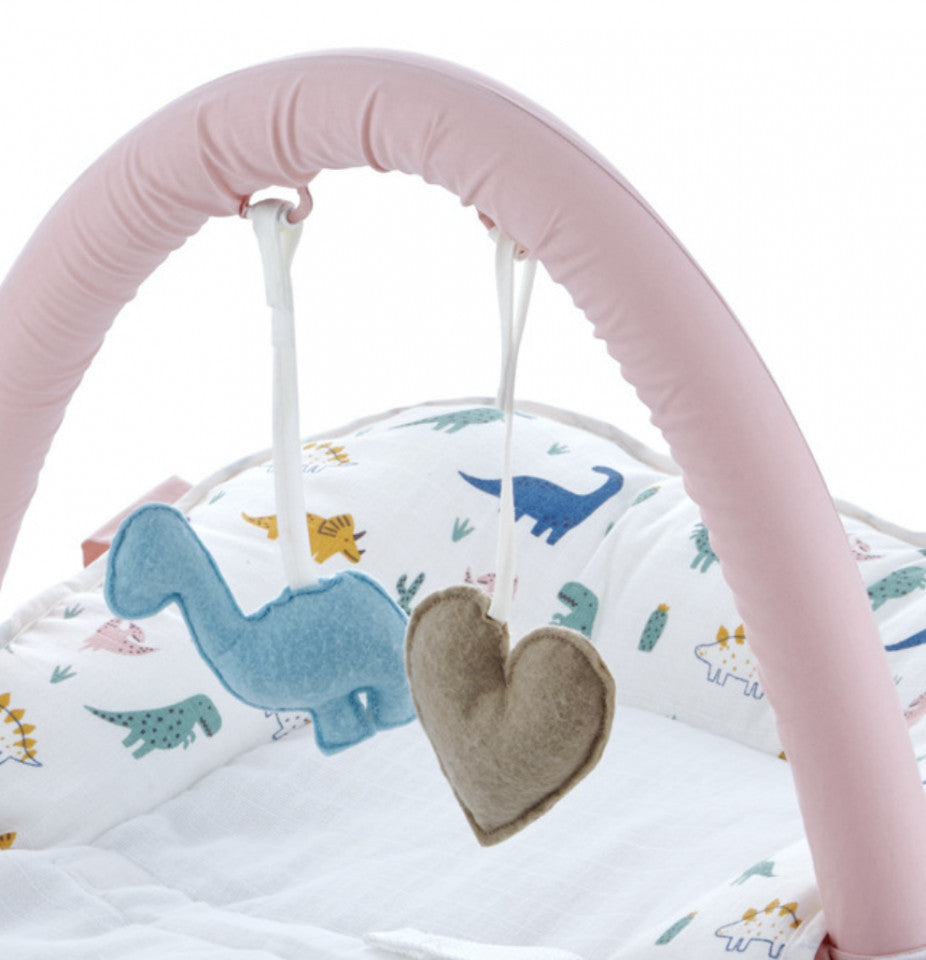 Saltea multifunctionala BabyJem Sit and Play cu bara jucarii
