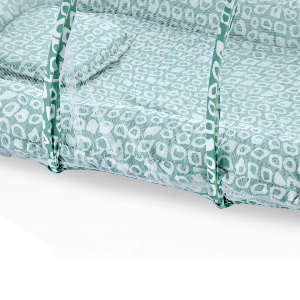 Saltea reductor/ BabyNest BabyJem cu pernuta si plasa insecte Sleep Safe