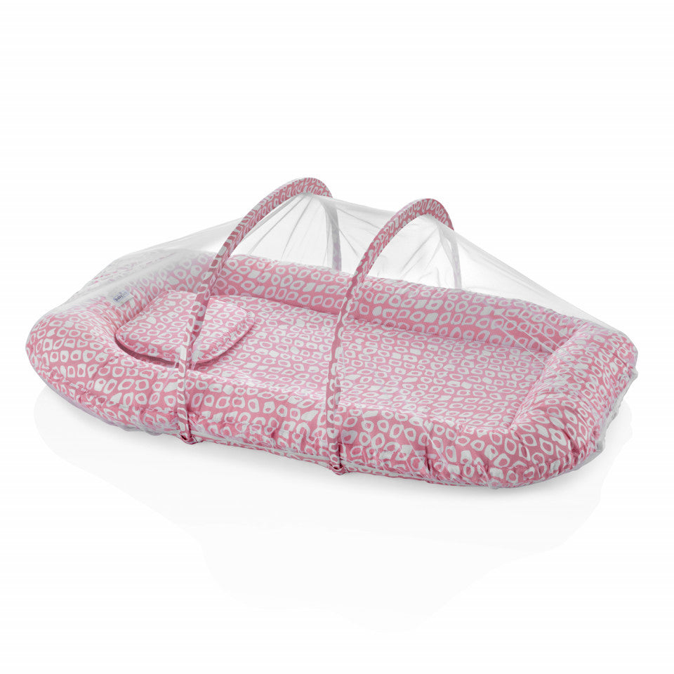 Saltea reductor/ BabyNest BabyJem cu pernuta si plasa insecte Sleep Safe