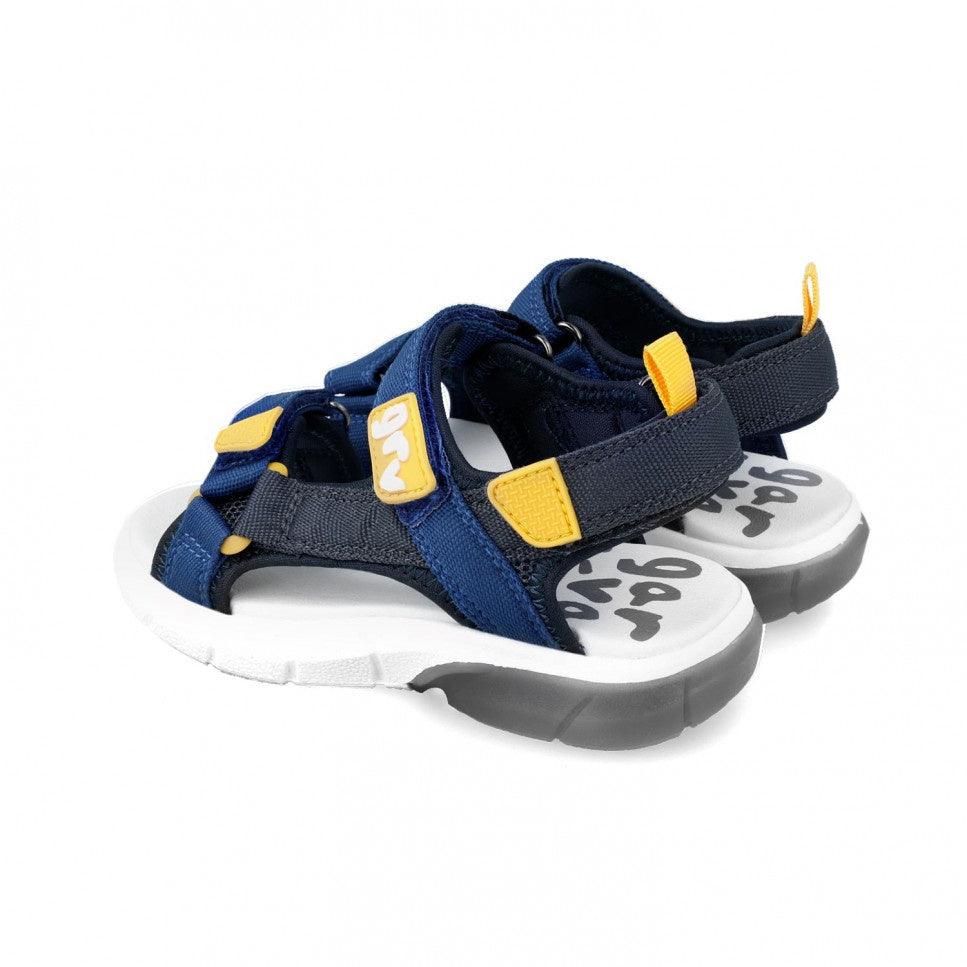 Sandale cu velcro pentru copii Garvalin, azul