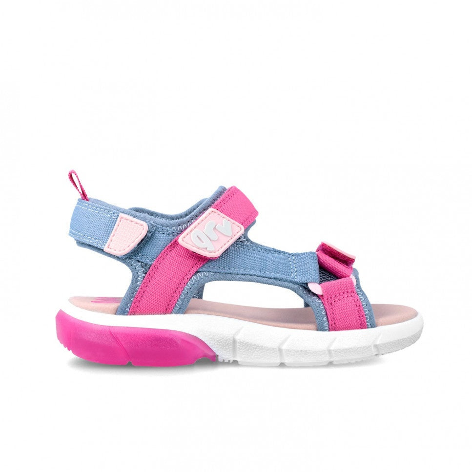 Sandale cu velcro pentru copii Garvalin, rosa