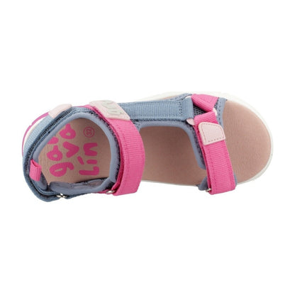 Sandale cu velcro pentru copii Garvalin, rosa