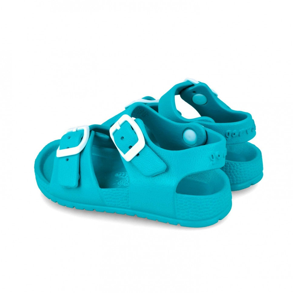 Sandale din cauciuc pentru copii Garvalin, aqua
