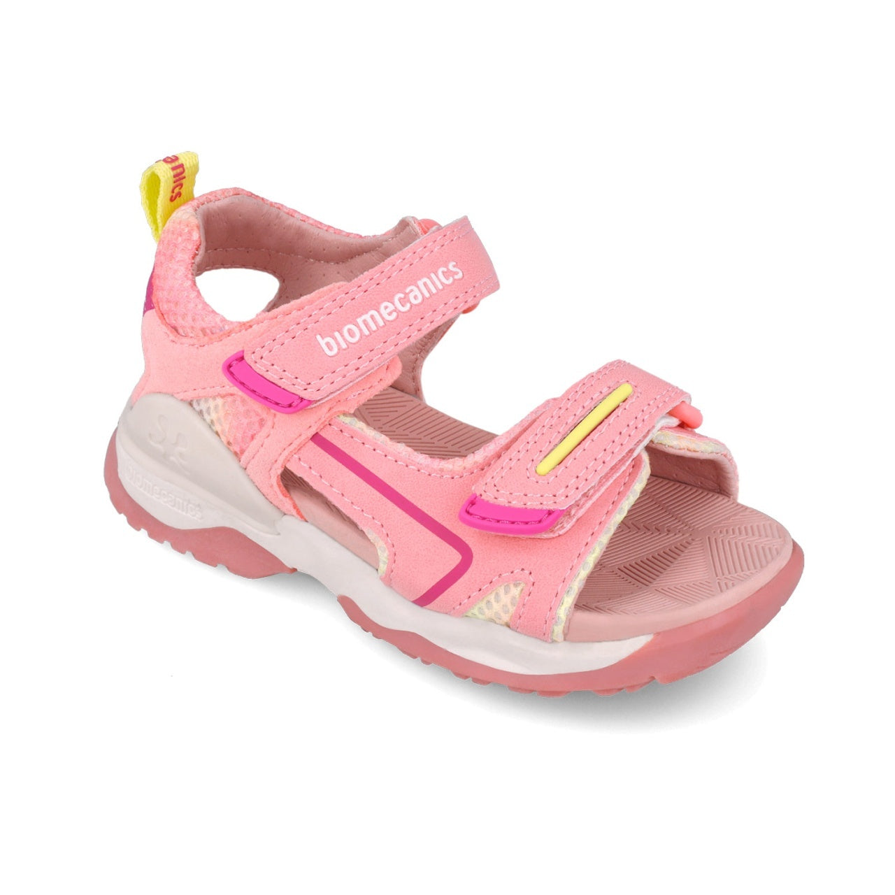Sandale din piele pentru copii, Biomecanics, 252246, corai