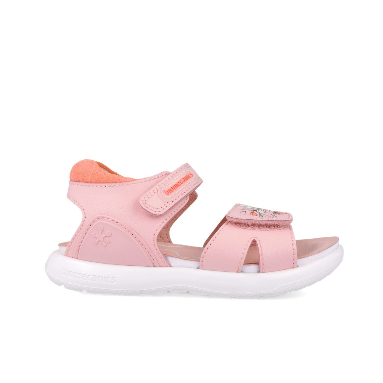 Sandale din piele pentru copii Floricele, Biomecanics, 252233, roz