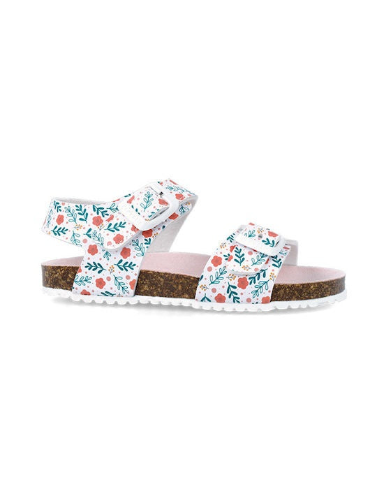 Sandale pentru copii Floricele Garvalin, blanco