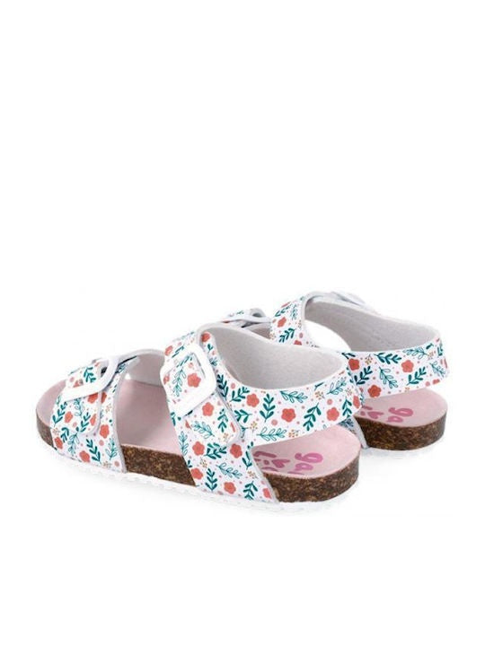 Sandale pentru copii Floricele Garvalin, blanco