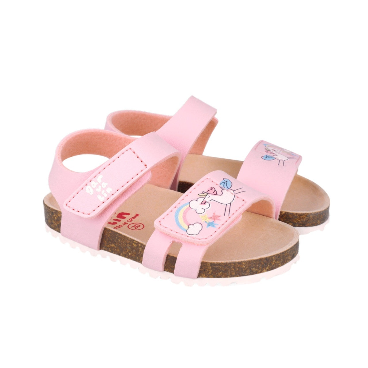 Sandale pentru copii Unicorni, Garvalin, 252462, roz