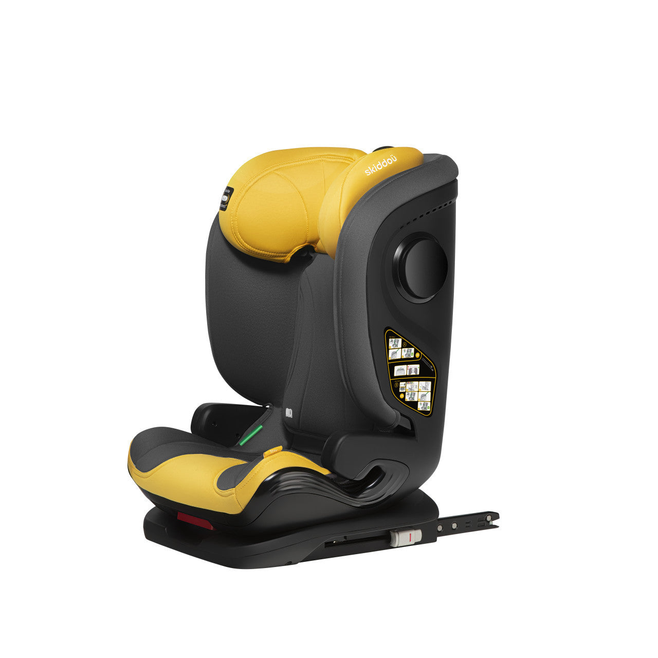 Scaun auto ISOFIX Skiddou Täby, 15-36 kg, Galben