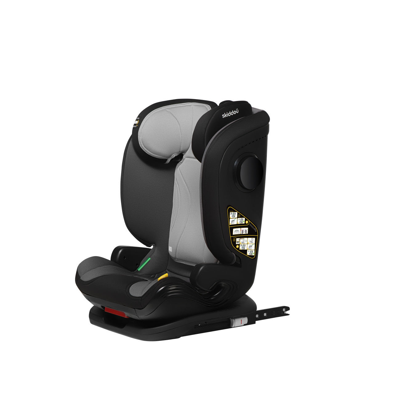 Scaun auto ISOFIX Skiddou Täby, 15-36 kg, Normandic Dream, Gri