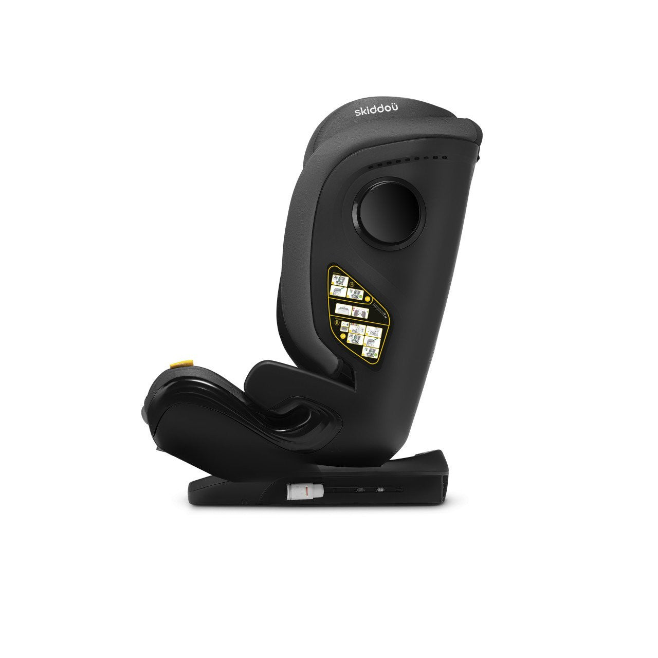 Scaun auto ISOFIX Skiddou Täby, 15-36 kg, Onyx, Negru FARA AMBALAJ/Cutie Originala