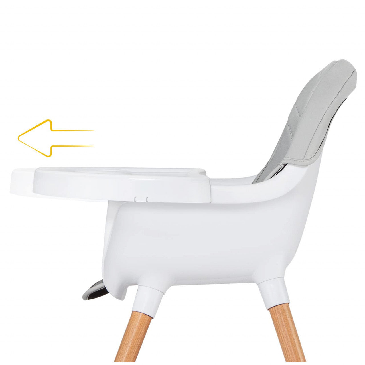 Scaun de masa 2 in 1 transformabil Skiddou Sunt, Normandic Dream, Gri deschis