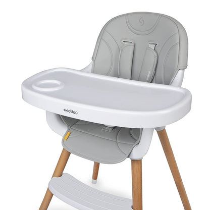 Scaun de masa 2 in 1 transformabil Skiddou Sunt, Normandic Dream, Gri deschis