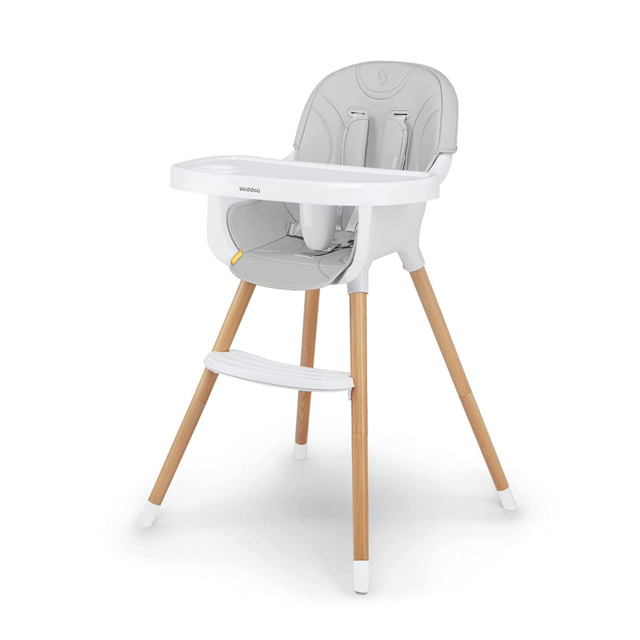 Scaun de masa 2 in 1 transformabil Skiddou Sunt, Normandic Dream, Gri deschis