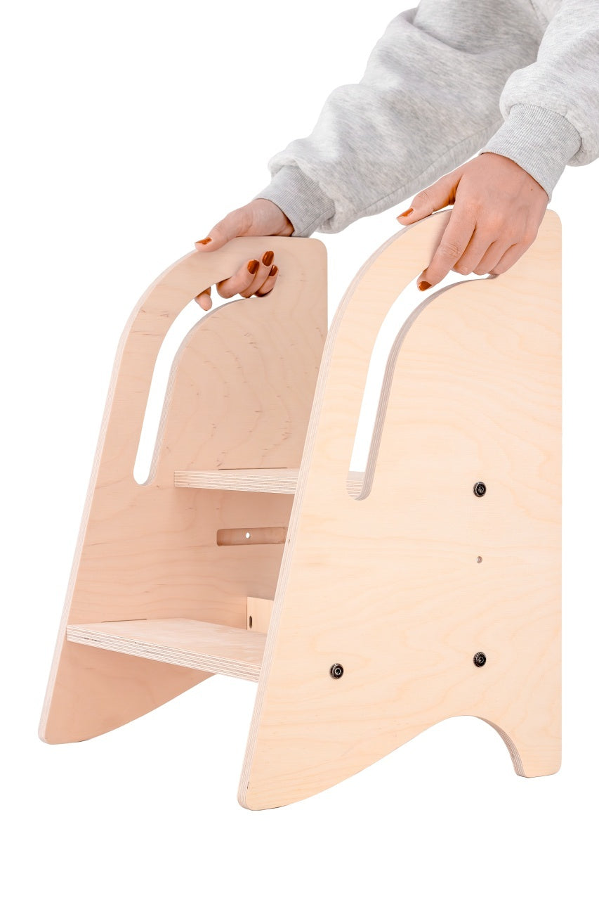 Scaun inaltator tip scara cu 2 trepte pentru copii, model 2, MamaToyz