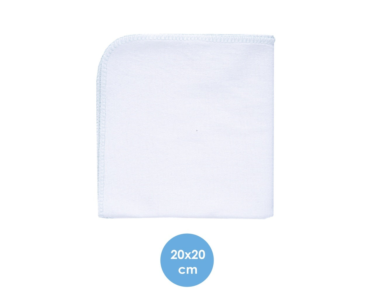 Set 10 batistute BabyJem din bumbac pentru copii 20x20 cm
