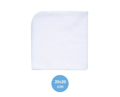 Set 10 batistute BabyJem din bumbac pentru copii 20x20 cm