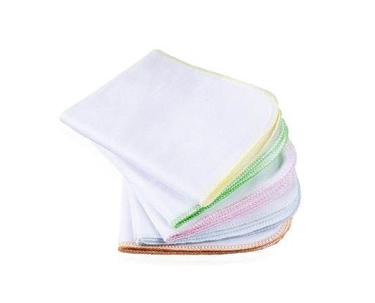 Set 10 batistute BabyJem din bumbac pentru copii 28x28 cm - Batista