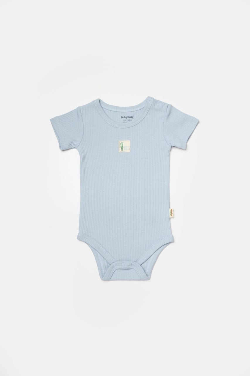Set 2 body Bamboo, blue, BabyCosy, 50% bumbac+50%bambus