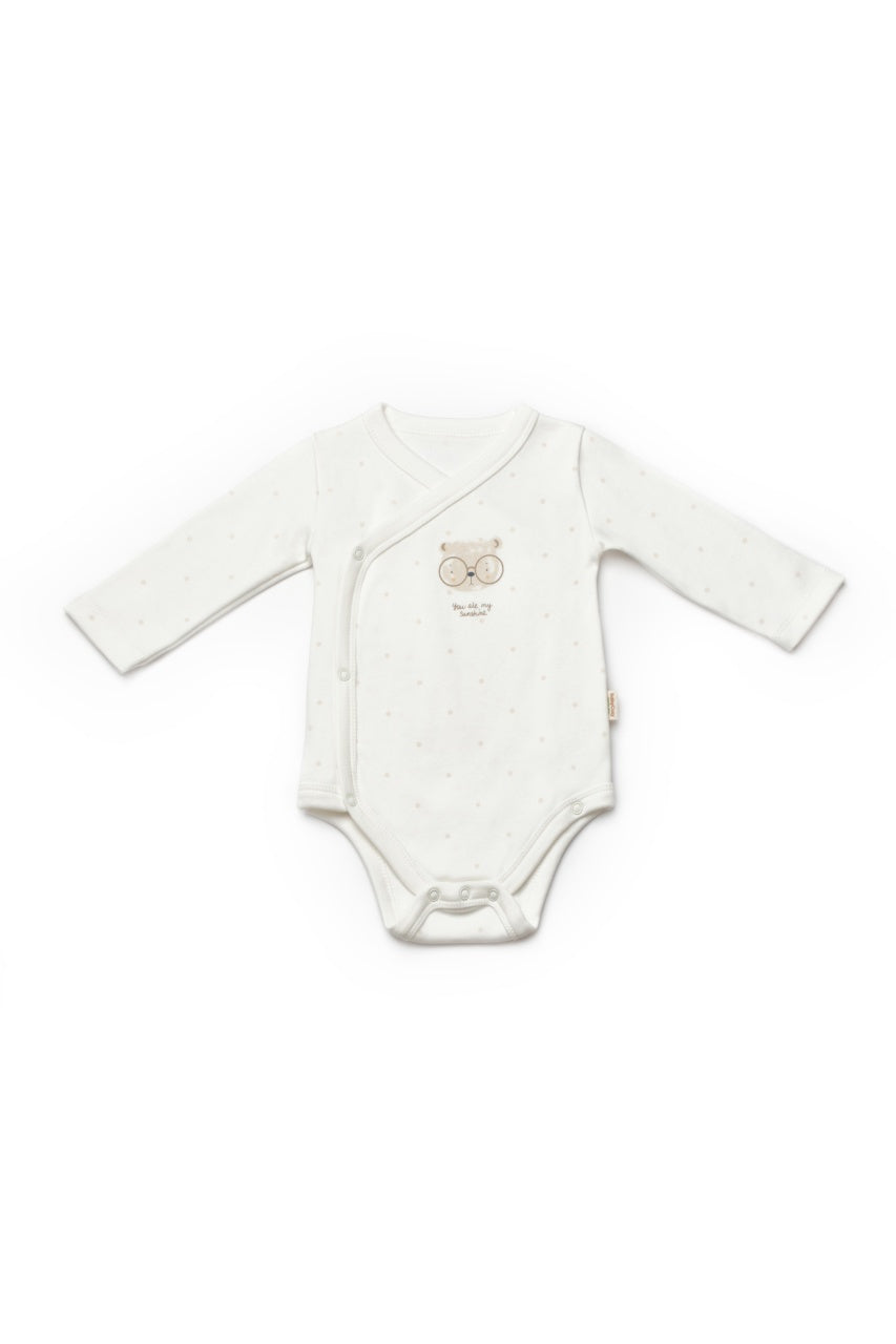 Set 2 body-uri cu maneca lunga petrecute, TeaddyBear, BabyCosy