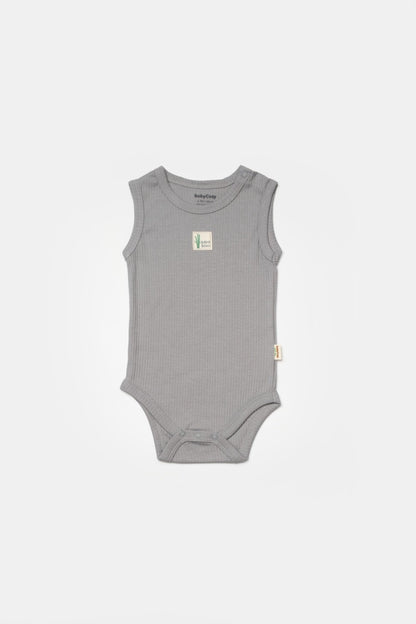 Set 2 body-uri fara maneci Bamboo, bleu, BabyCosy, 50% bambus+50% bumbac