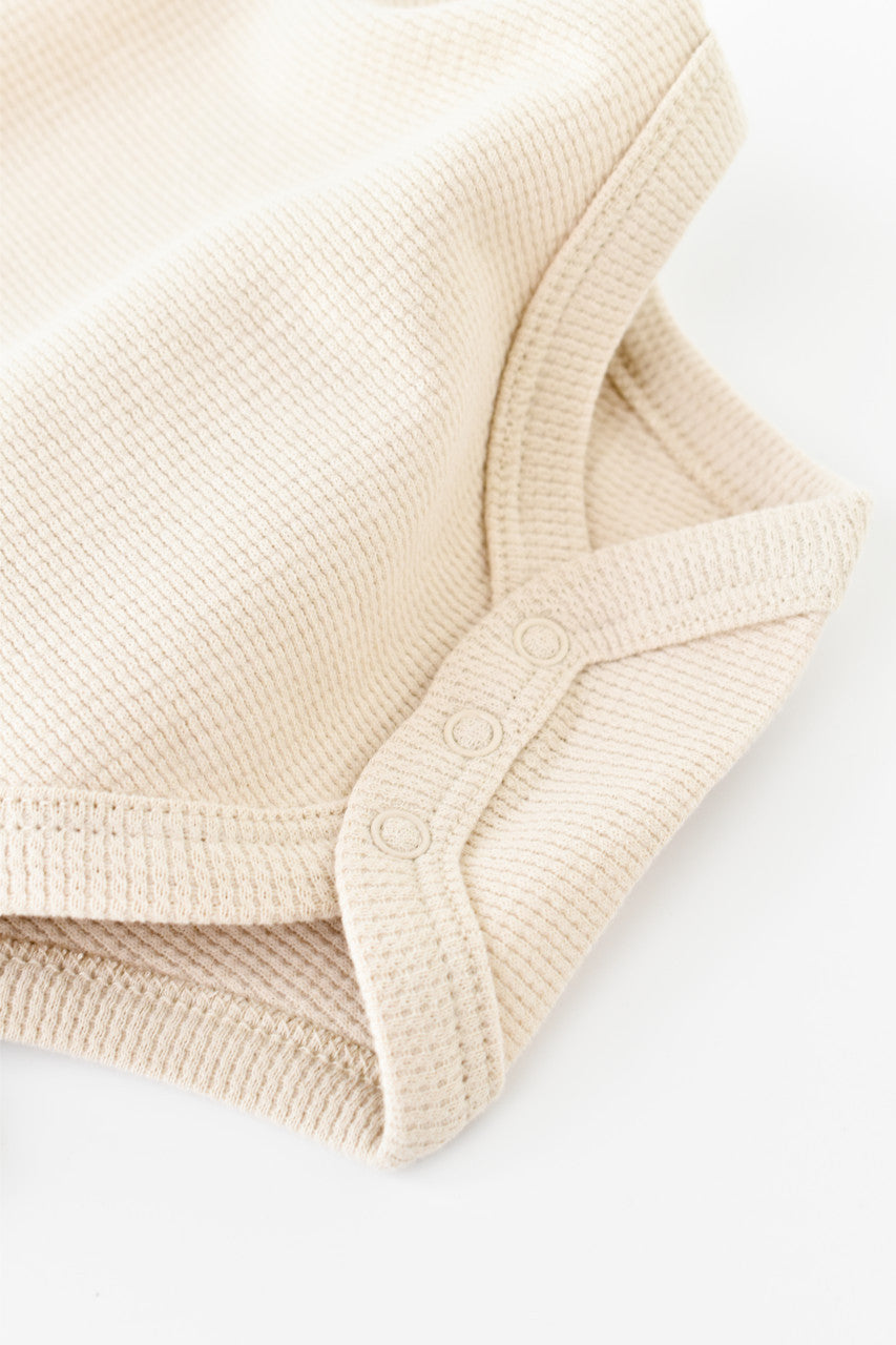 Set 2 body-uri fara maneci bebe unisex -100% bumbac organic - Mint/Stone, BabyCosy