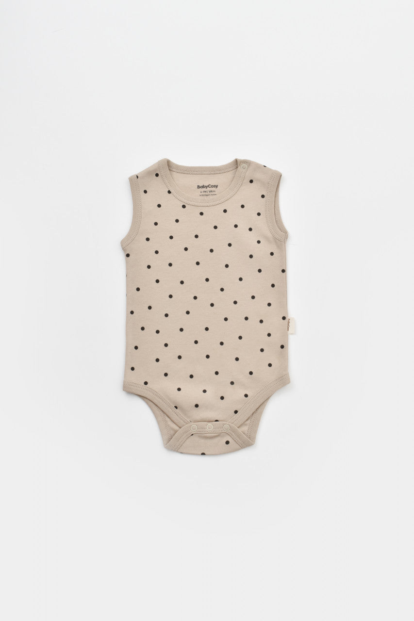 Set 2 body-uri fara maneci bebe unisex Girafa, BabyCosy, 100% bumbac organic