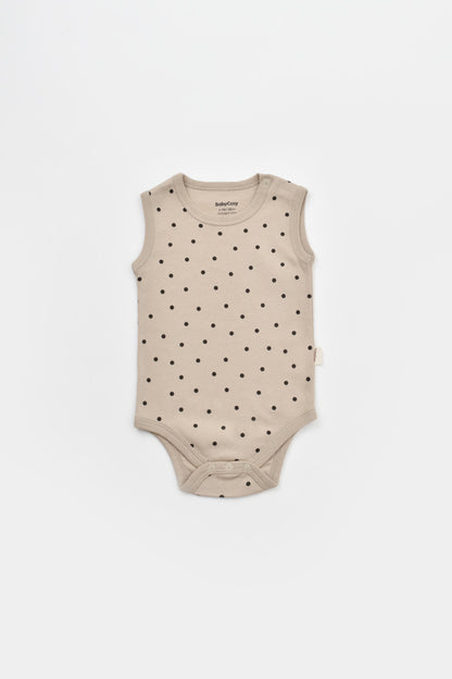 Set 2 body-uri fara maneci bebe unisex Girafa, BabyCosy, 100% bumbac organic
