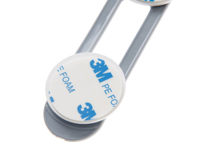 Set 2 mini sigurante universale pentru usi si dulapuri BabyJem, gri