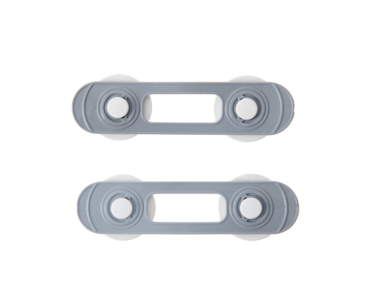 Set 2 mini sigurante universale pentru usi si dulapuri BabyJem, gri
