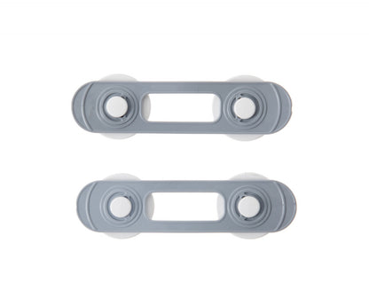Set 2 mini sigurante universale pentru usi si dulapuri BabyJem, gri
