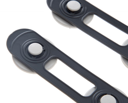 Set 2 mini sigurante universale pentru usi si dulapuri BabyJem, antracit