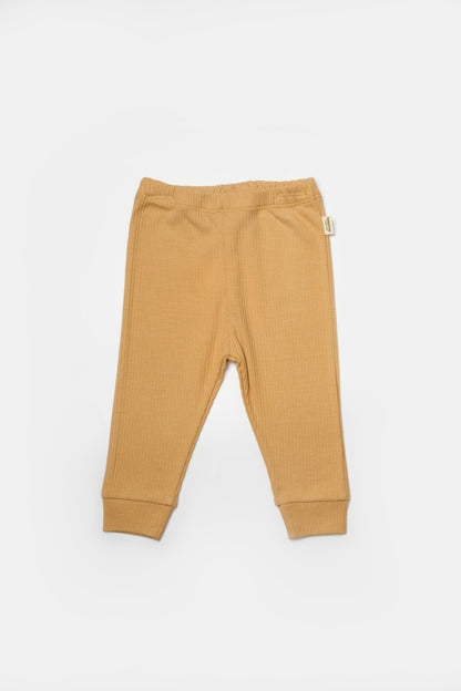 Set 2 pantaloni Bamboo, galben, BabyCosy, 50%bumbac+50% bambus