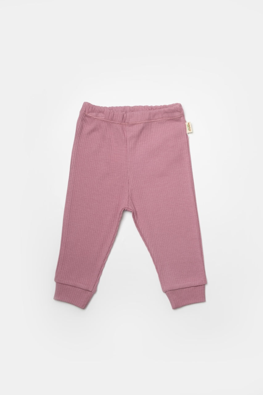 Set 2 pantaloni Bamboo, roz, BabyCosy, 50%bumbac+50% bambus
