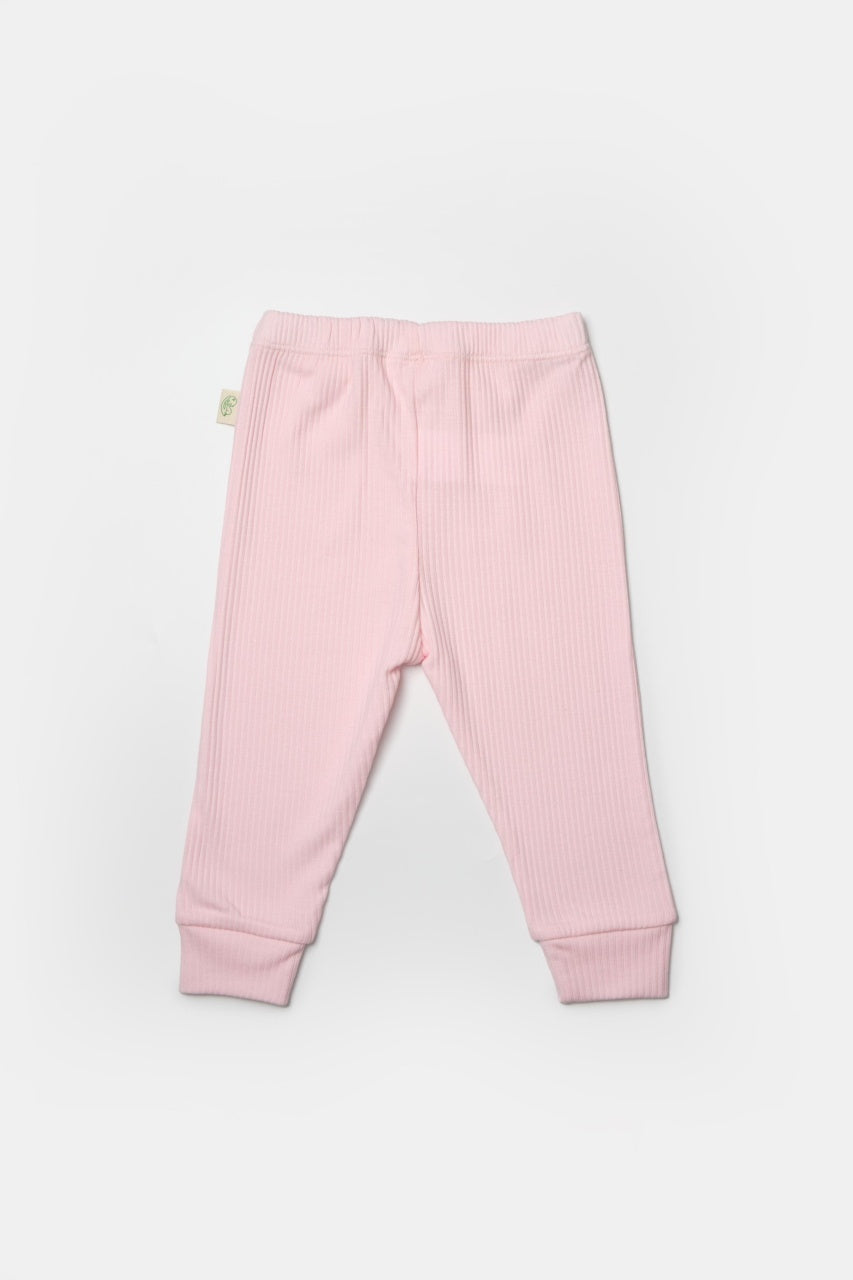 Set 2 pantaloni Bamboo, roz, BabyCosy, 50%bumbac+50% bambus