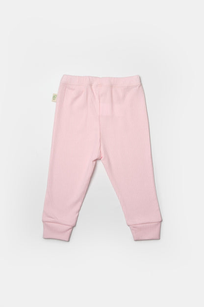 Set 2 pantaloni Bamboo, roz, BabyCosy, 50%bumbac+50% bambus