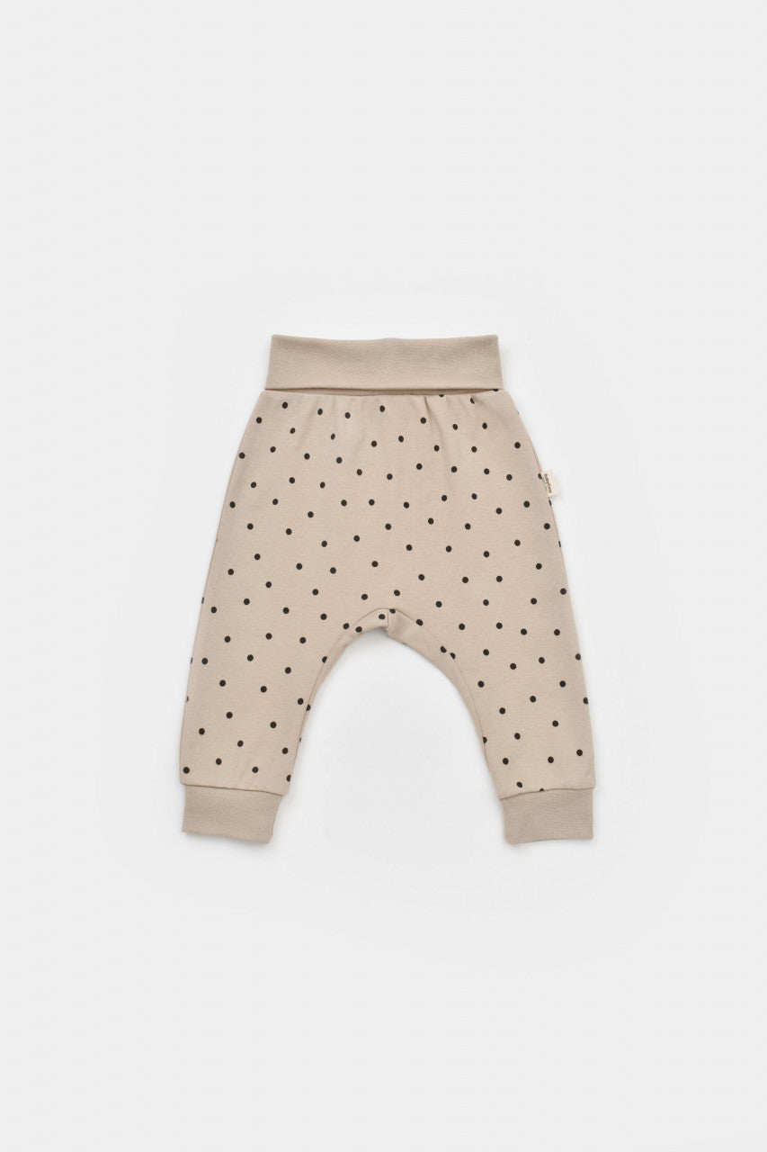 Set 2 pantaloni bebe unisex Girafa, BabyCosy, 100% bumbac organic
