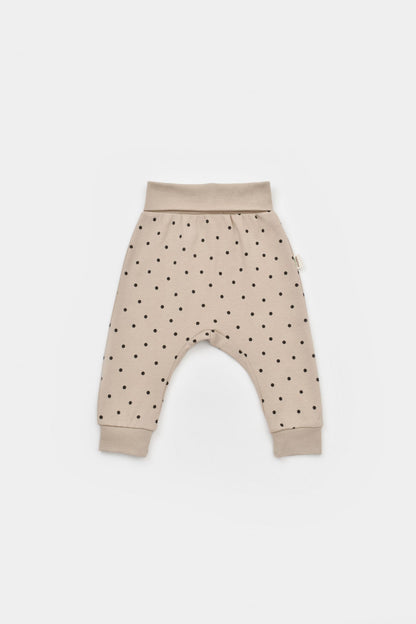 Set 2 pantaloni bebe unisex Girafa, BabyCosy, 100% bumbac organic