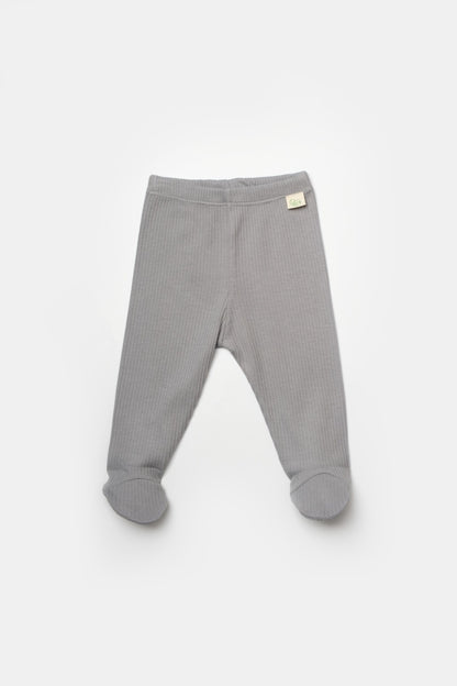 Set 2 pantaloni cu botosei Bamboo, blue, BabyCosy, 50%bumbac+50% bambus