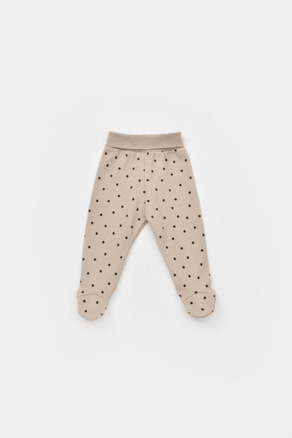 Set 2 pantaloni cu botosei bebe unisex Girafa, BabyCosy, 100% bumbac organic