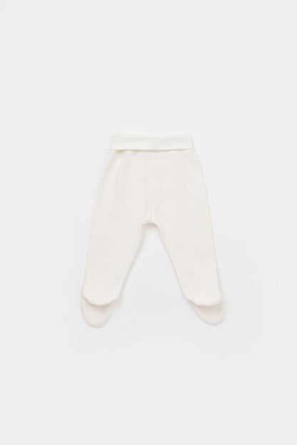 Set 2 pantaloni cu botosei bebe unisex Girafa, BabyCosy, 100% bumbac organic
