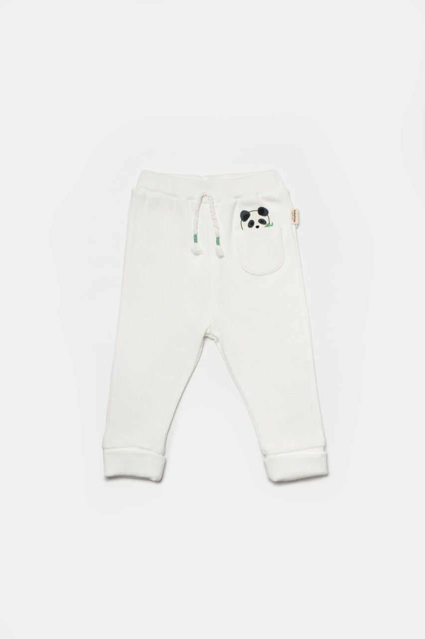 Set 2 pantaloni Panda, BabyCosy, 50%bumbac+50% bambus
