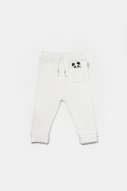 Set 2 pantaloni Panda, BabyCosy, 50%bumbac+50% bambus