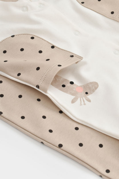 Set 2 salopete cu buzunare Girafa, BabyCosy, 100% bumbac organic