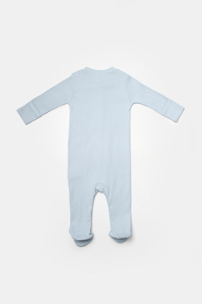 Set 2 salopete lungi Bamboo, blue, BabyCosy, 50%bumbac+50% bambus