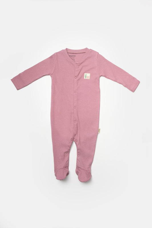 Set 2 salopete lungi Bamboo, roz, BabyCosy, 50%bumbac+50% bambus - Salopeta