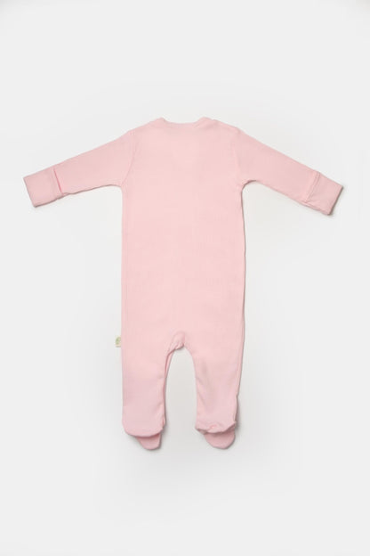 Set 2 salopete lungi Bamboo, roz, BabyCosy, 50%bumbac+50% bambus