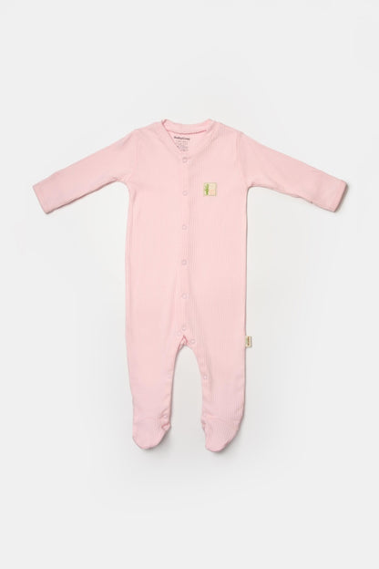 Set 2 salopete lungi Bamboo, roz, BabyCosy, 50%bumbac+50% bambus